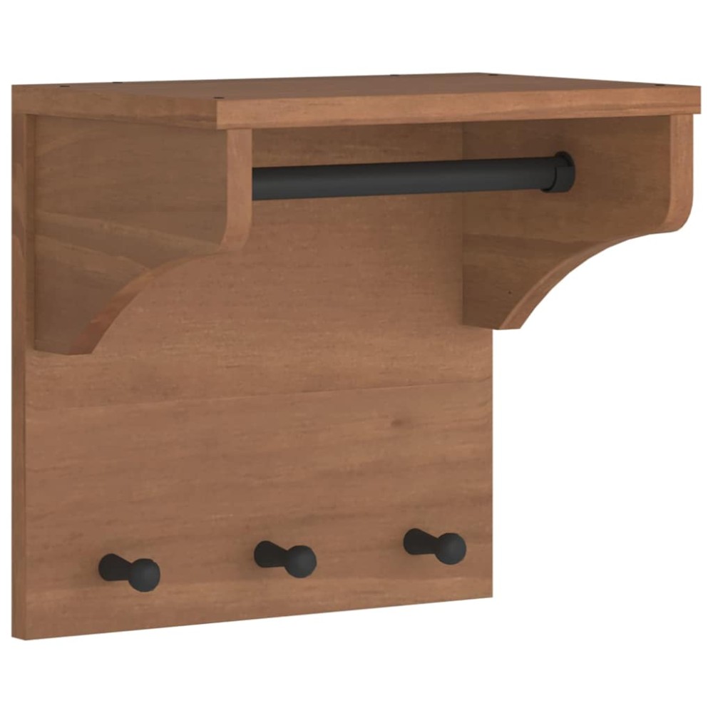 vidaXL Suport pentru haine "SANDNES" 43x30x42 cm, lemn masiv de pin