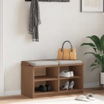 vidaXL Bancă pentru hol „SANDNES” 87x40x50 cm din lemn masiv de pin