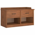 vidaXL Bancă pentru hol „SANDNES” 87x40x50 cm din lemn masiv de pin