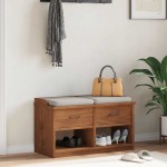 vidaXL Bancă pentru hol „SANDNES” 87x40x50 cm din lemn masiv de pin