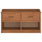 vidaXL Bancă pentru hol „SANDNES” 87x40x50 cm din lemn masiv de pin
