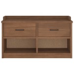 vidaXL Bancă pentru hol „SANDNES” 87x40x50 cm din lemn masiv de pin