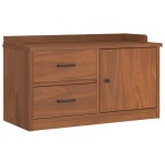 vidaXL Bancă pentru hol „SANDNES” 87x40x50 cm din lemn masiv de pin