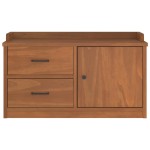 vidaXL Bancă pentru hol „SANDNES” 87x40x50 cm din lemn masiv de pin