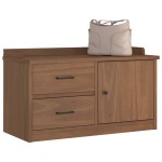 vidaXL Bancă pentru hol „SANDNES” 87x40x50 cm din lemn masiv de pin