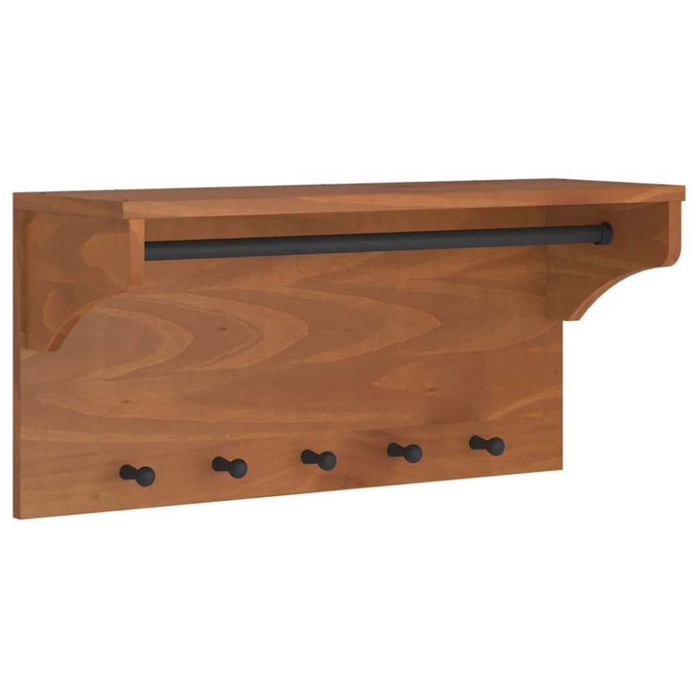vidaXL Suport pentru haine "SANDNES" 87x30x42 cm, lemn masiv de pin