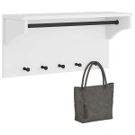 vidaXL Suport pentru haine "SANDNES" alb 87x30x42 cm lemn masiv de pin vidaXL Suport pentru haine "SANDNES" alb 87x30x42 cm lemn masiv de pin
