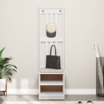 vidaXL Arborele „SANDNES” alb 45x40x159,5 cm lemn masiv de pin vidaXL Arborele „SANDNES” alb 45x40x159,5 cm lemn masiv de pin