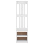 vidaXL Arborele „SANDNES” alb 45x40x159,5 cm lemn masiv de pin vidaXL Arborele „SANDNES” alb 45x40x159,5 cm lemn masiv de pin