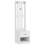 vidaXL Arborele „SANDNES” alb 45x40x159,5 cm lemn masiv de pin vidaXL Arborele „SANDNES” alb 45x40x159,5 cm lemn masiv de pin