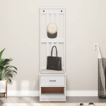 vidaXL Arborele „SANDNES” alb 45x40x159,5 cm lemn masiv de pin vidaXL Arborele „SANDNES” alb 45x40x159,5 cm lemn masiv de pin