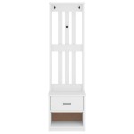 vidaXL Arborele „SANDNES” alb 45x40x159,5 cm lemn masiv de pin vidaXL Arborele „SANDNES” alb 45x40x159,5 cm lemn masiv de pin