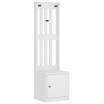 vidaXL Arborele „SANDNES” alb 45x40x159,5 cm lemn masiv de pin vidaXL Arborele „SANDNES” alb 45x40x159,5 cm lemn masiv de pin