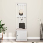 vidaXL Arborele „SANDNES” alb 45x40x159,5 cm lemn masiv de pin vidaXL Arborele „SANDNES” alb 45x40x159,5 cm lemn masiv de pin