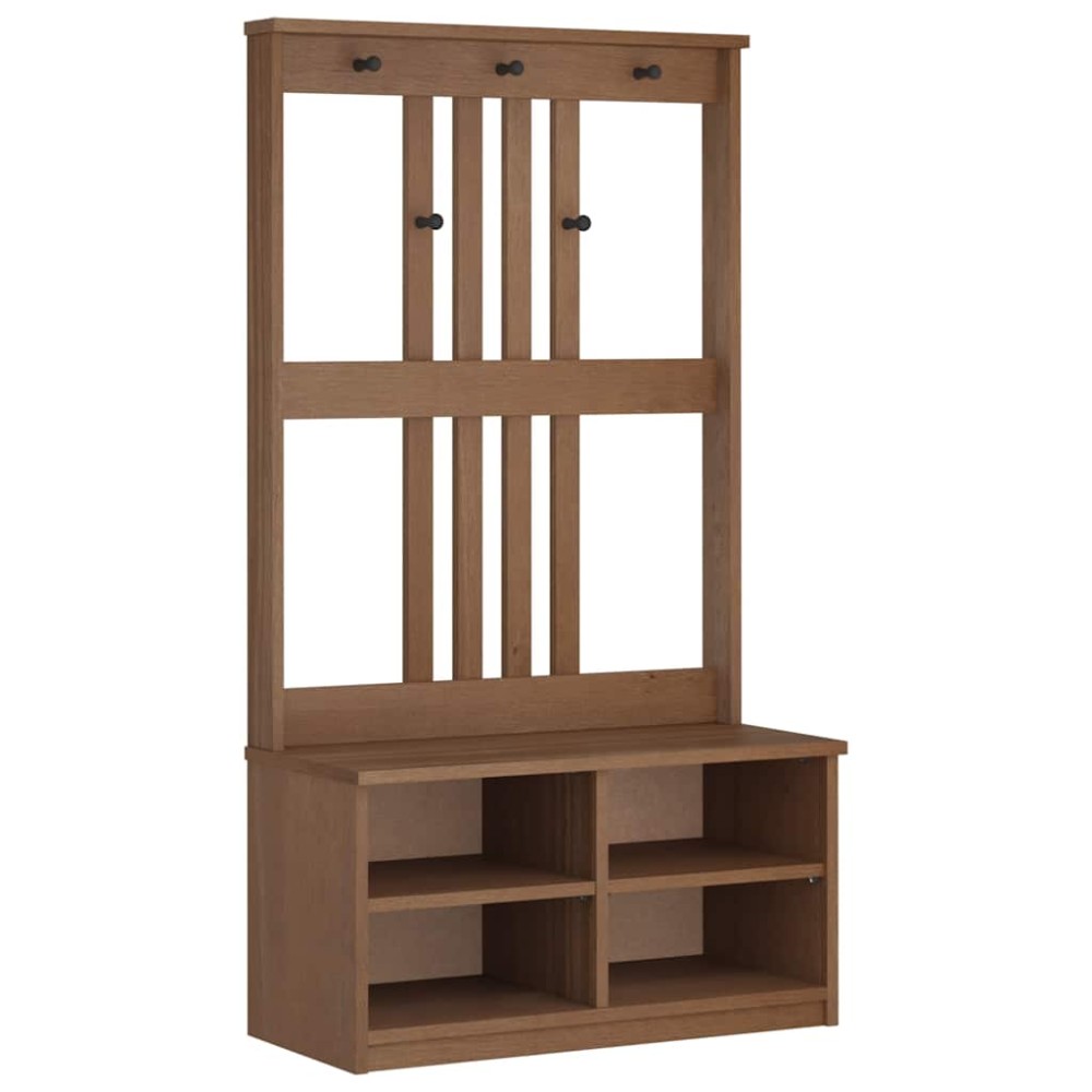 vidaXL Arborele „SANDNES” 87x40x159,5 cm din lemn masiv de pin