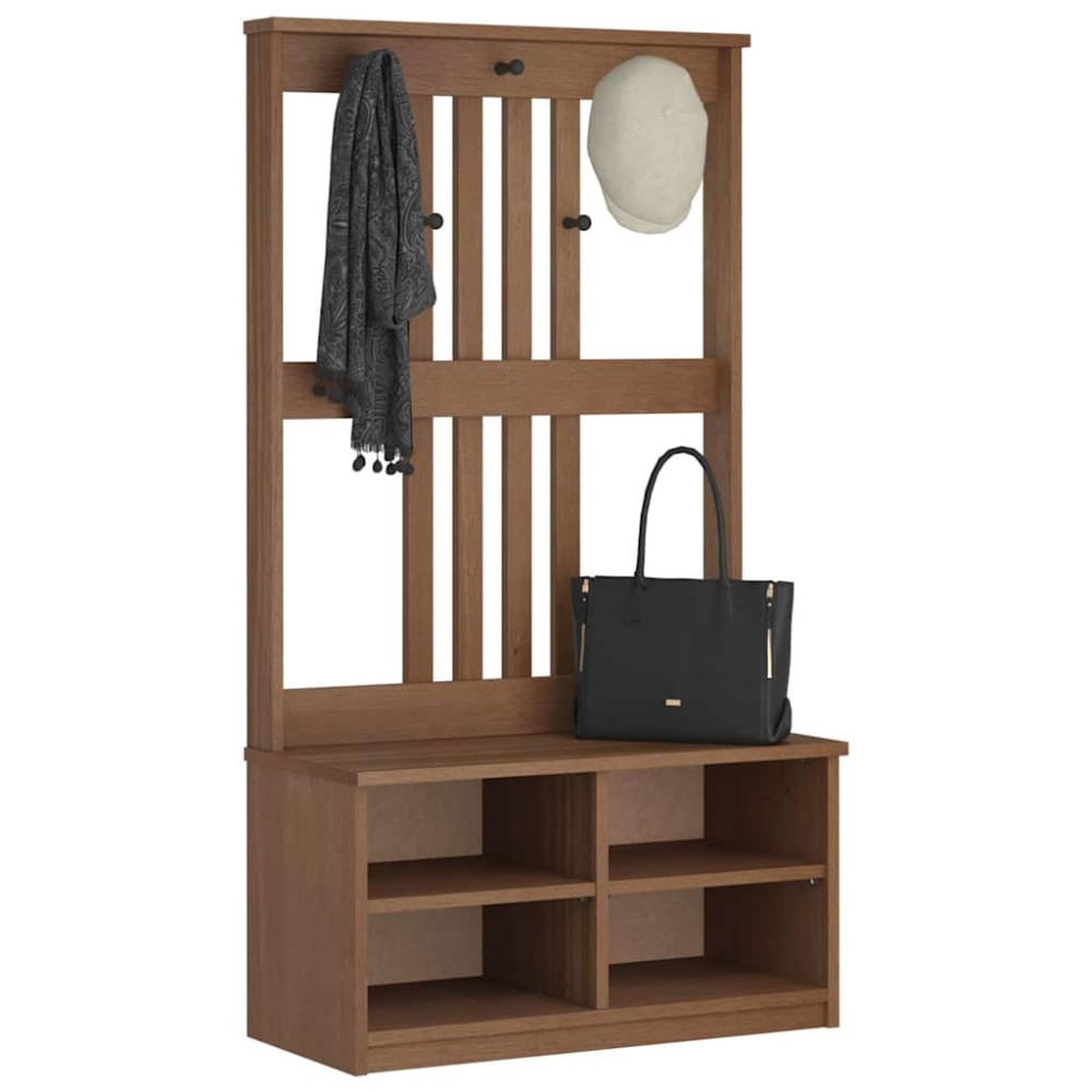 vidaXL Arborele „SANDNES” 87x40x159,5 cm din lemn masiv de pin