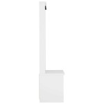 vidaXL Arborele „SANDNES” alb 87x40x159,5 cm lemn masiv de pin