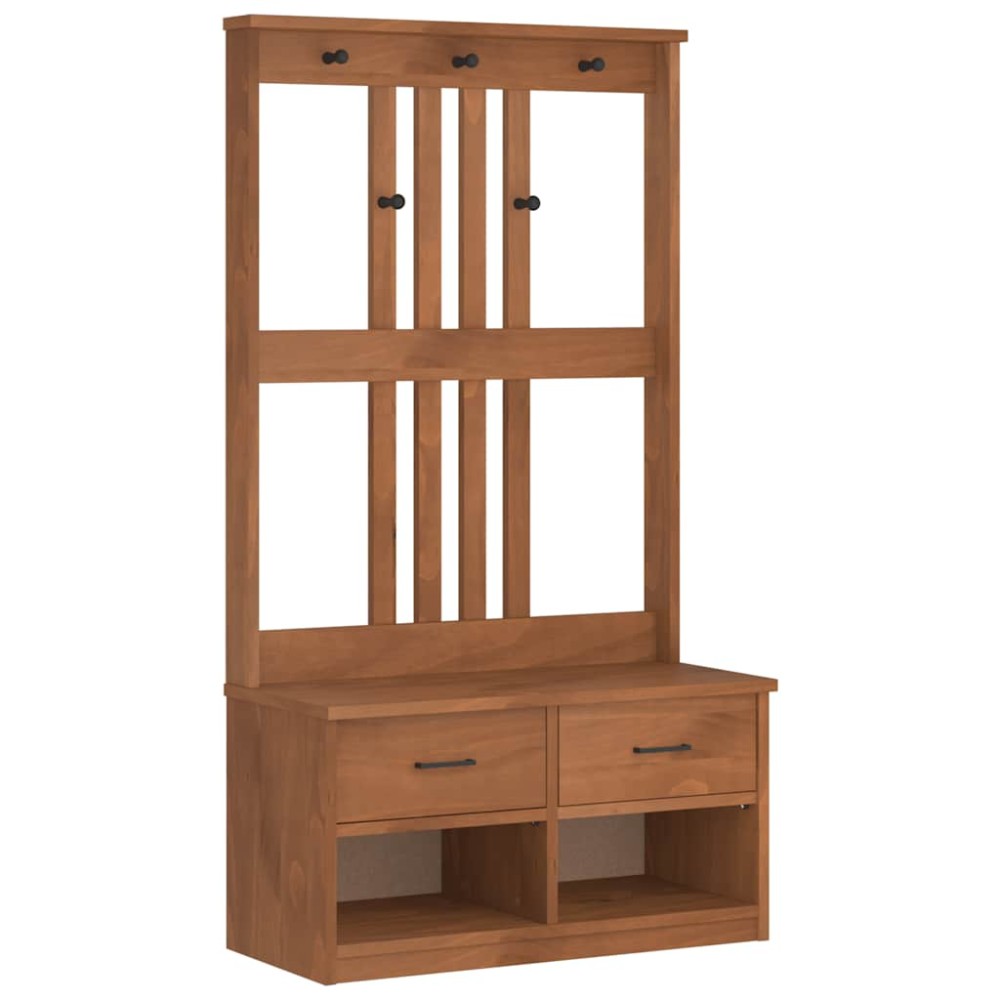 vidaXL Arborele „SANDNES” 87x40x159,5 cm din lemn masiv de pin