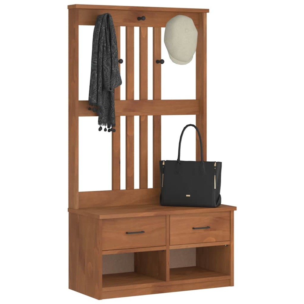 vidaXL Arborele „SANDNES” 87x40x159,5 cm din lemn masiv de pin