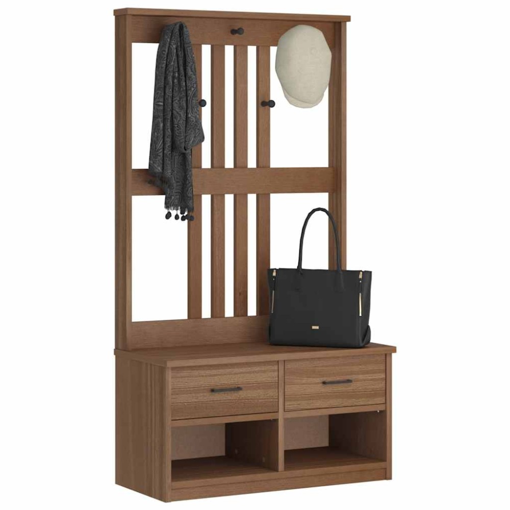 vidaXL Arborele „SANDNES” 87x40x159,5 cm din lemn masiv de pin