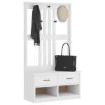 vidaXL Arborele „SANDNES” alb 87x40x159,5 cm lemn masiv de pin vidaXL Arborele „SANDNES” alb 87x40x159,5 cm lemn masiv de pin
