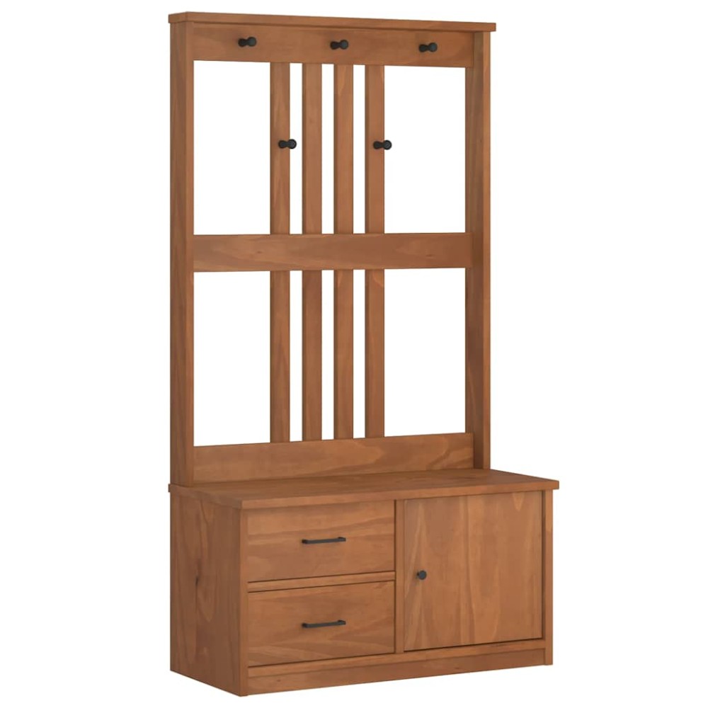 vidaXL Arborele „SANDNES” 87x40x159,5 cm din lemn masiv de pin