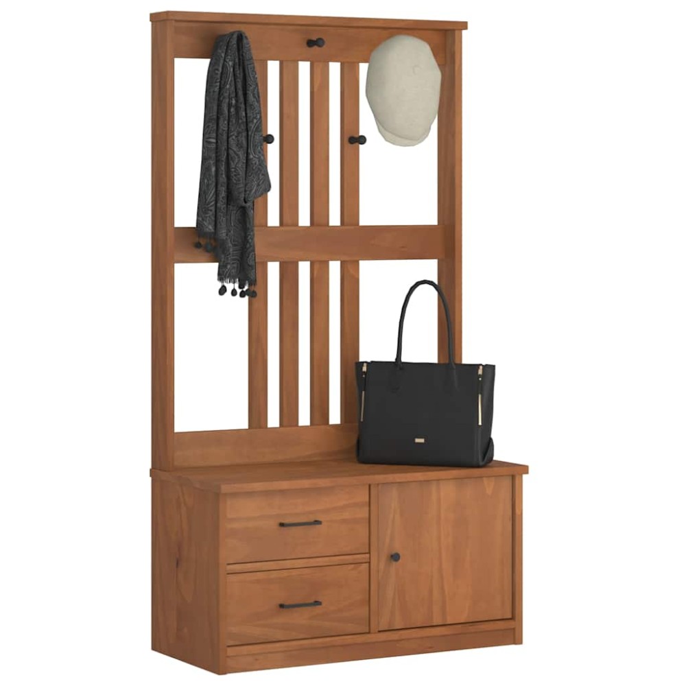vidaXL Arborele „SANDNES” 87x40x159,5 cm din lemn masiv de pin