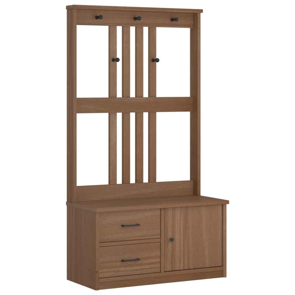 vidaXL Arborele „SANDNES” 87x40x159,5 cm din lemn masiv de pin