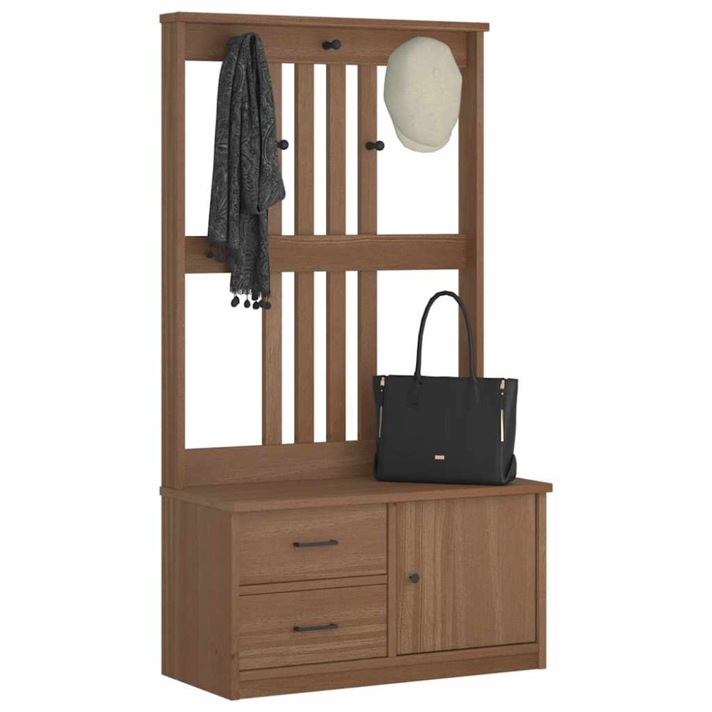 vidaXL Arborele „SANDNES” 87x40x159,5 cm din lemn masiv de pin