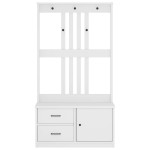 vidaXL Arborele „SANDNES” alb 87x40x159,5 cm lemn masiv de pin vidaXL Arborele „SANDNES” alb 87x40x159,5 cm lemn masiv de pin
