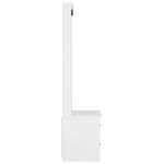 vidaXL Arborele „SANDNES” alb 87x40x159,5 cm lemn masiv de pin vidaXL Arborele „SANDNES” alb 87x40x159,5 cm lemn masiv de pin