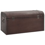 vidaXL Cufăr de comori cu zăvoare maro închis 79,5x39,5x39,5 cm placaj vidaXL Cufăr de comori cu zăvoare maro închis 79,5x39,5x39,5 cm placaj