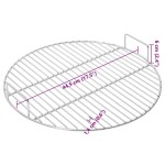 vidaXL Grill de grătar cu mânere, rotund, Ø44,5 cm oțel inoxidabil 304 vidaXL Grill de grătar cu mânere, rotund, Ø44,5 cm oțel inoxidabil 304