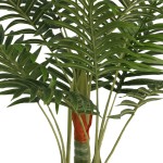 vidaXL Palmier artificial cu 3 trunchiuri, verde, 85 cm, PP vidaXL Palmier artificial cu 3 trunchiuri, verde, 85 cm, PP