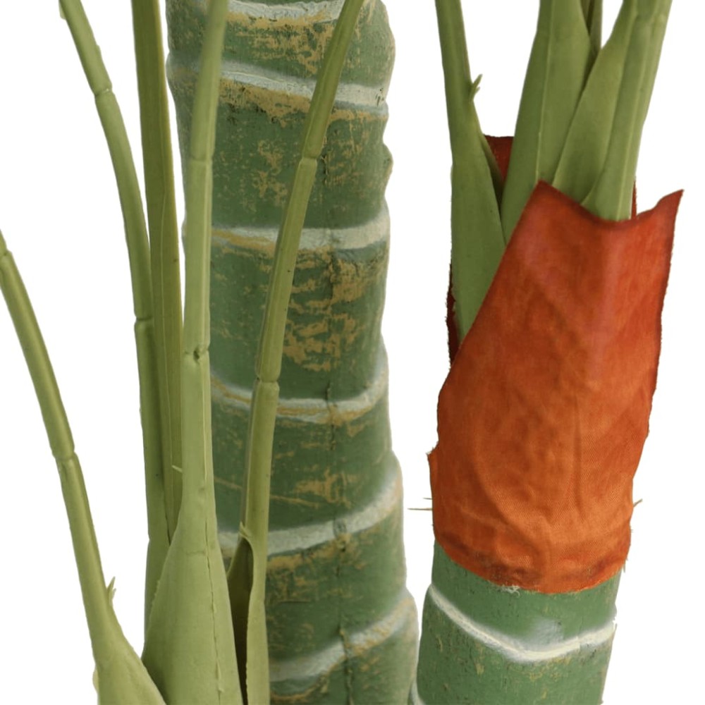 vidaXL Palmier artificial cu 3 trunchiuri, verde, 120 cm, PP