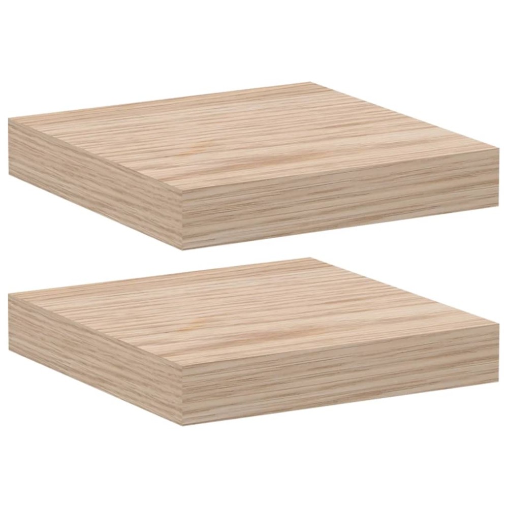 vidaXL Rafturi plutitoare, 2 buc., 23x23,5x4 cm, lemn prelucrat