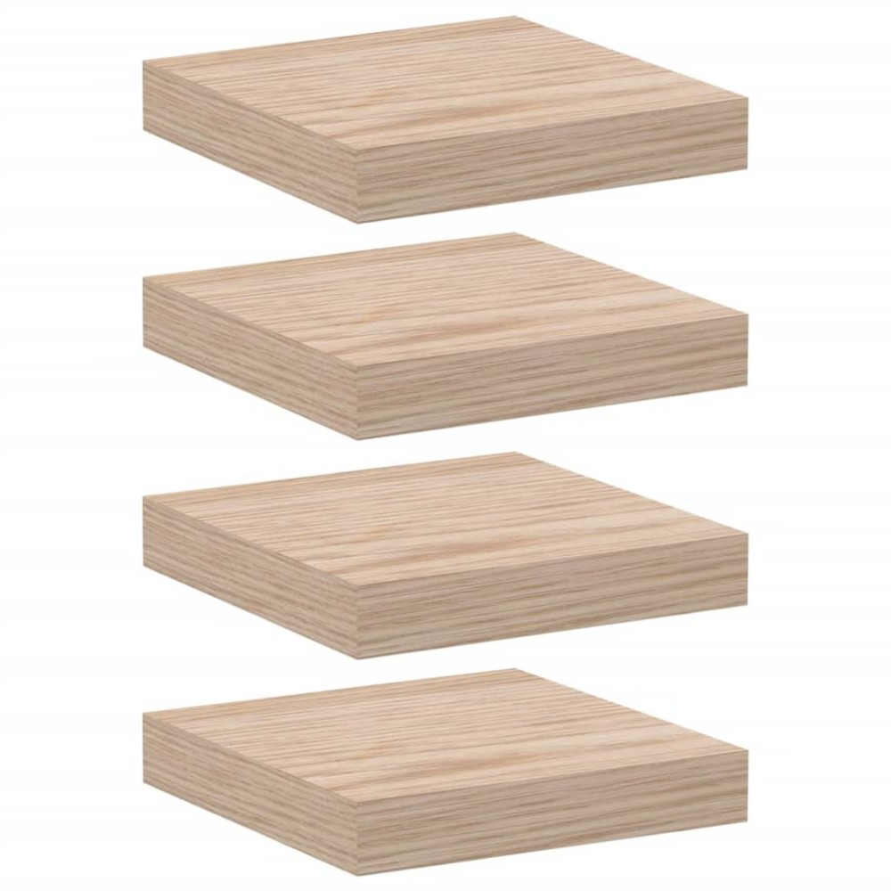 vidaXL Rafturi plutitoare, 4 buc., 23x23,5x4 cm, lemn prelucrat