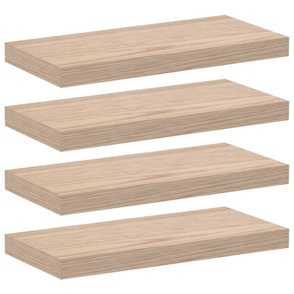 vidaXL Rafturi plutitoare, 4 buc., 50x23,5x4 cm, lemn prelucrat