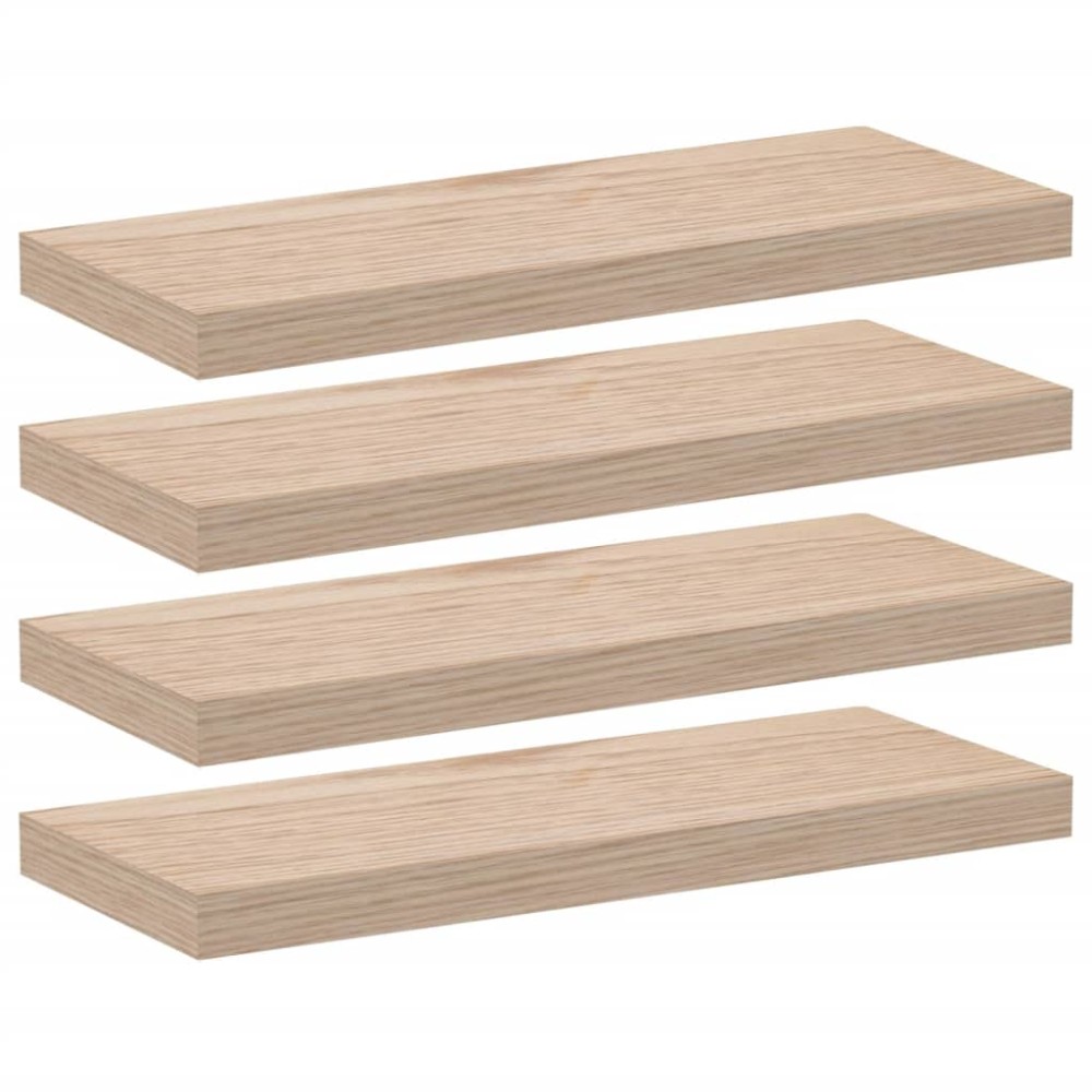 vidaXL Rafturi plutitoare, 4 buc., 60x23,5x4 cm, lemn prelucrat