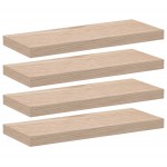 vidaXL Rafturi plutitoare, 4 buc., 60x23,5x4 cm, lemn prelucrat