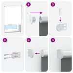 vidaXL Jaluzea cu role opace Bej 130x130 cm Lățime material 126,6 cm