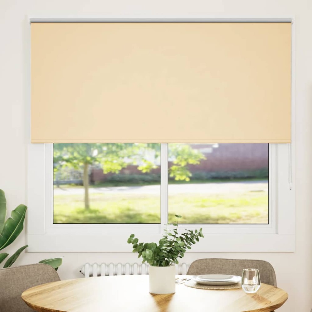 vidaXL Jaluzea cu role opace Bej 155x130 cm Lățime material 151,6 cm