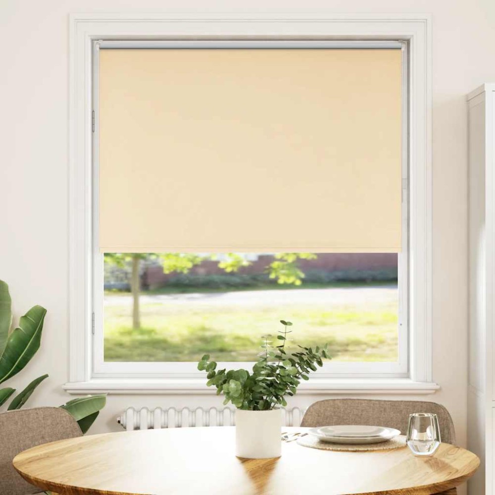 vidaXL Jaluzea cu role opace bej 95x150 cm lățime țesătură 90,7 cm