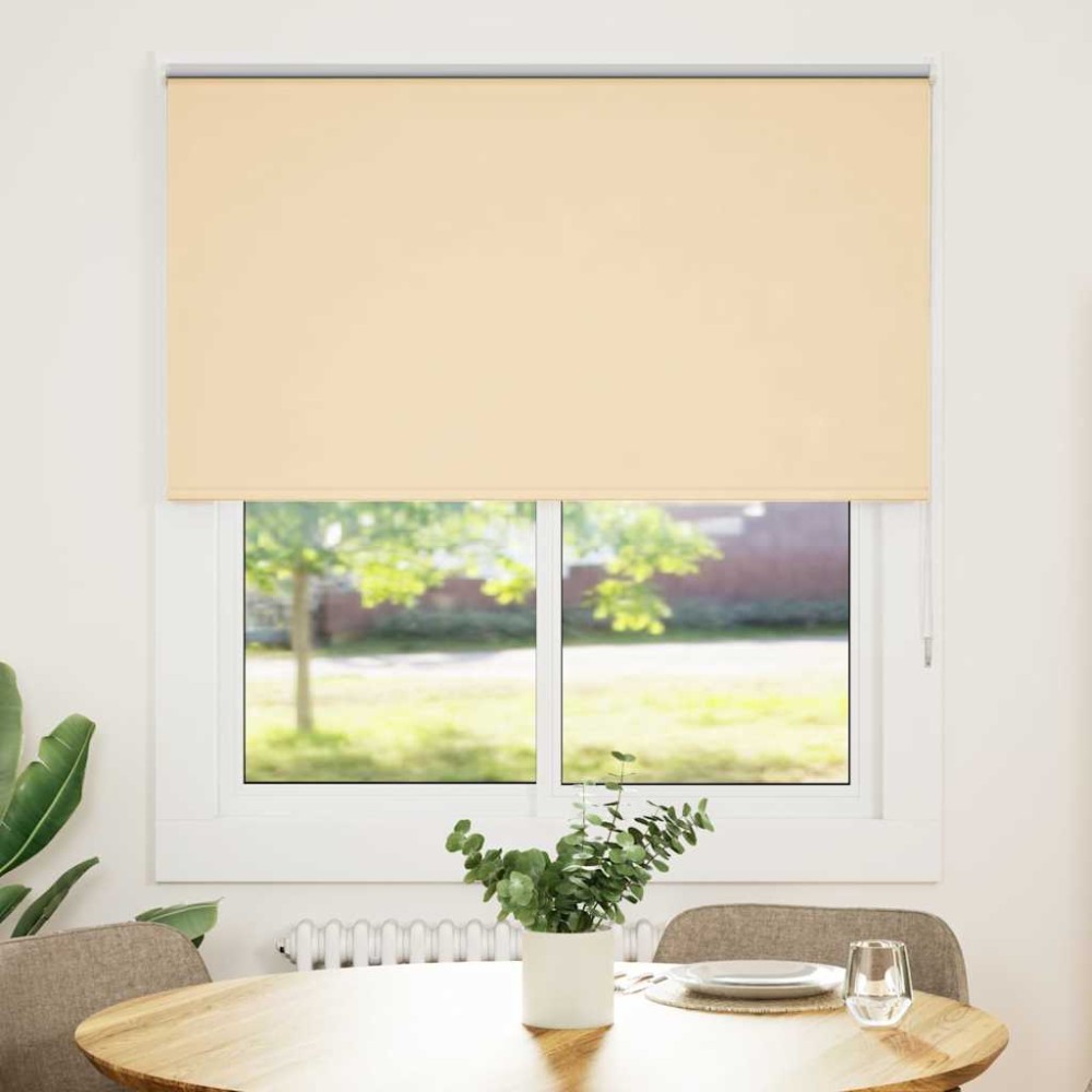 vidaXL Jaluzea cu role opace Bej 125x175 cm Lățime materială 121,6 cm