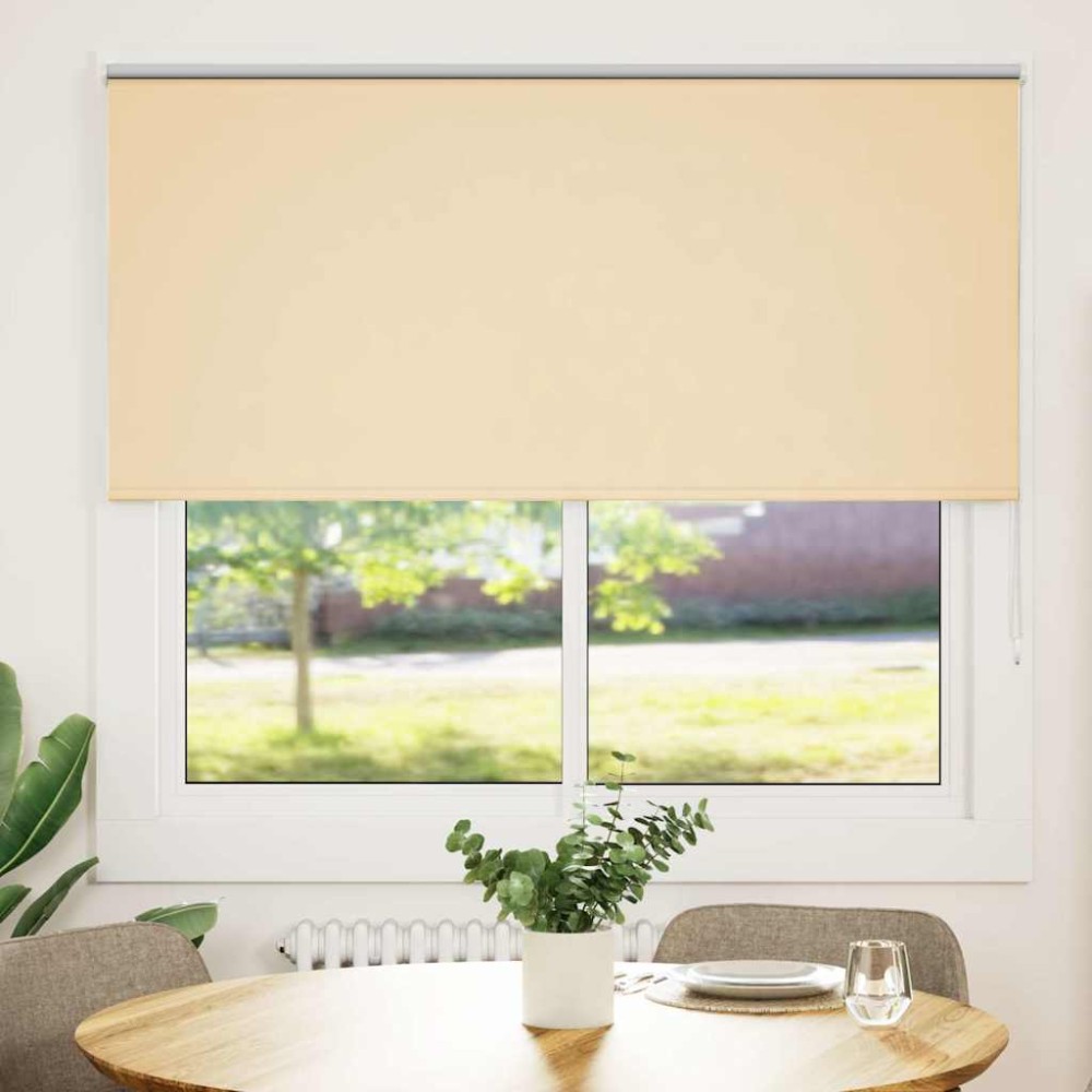 vidaXL Jaluzea cu rolă opaca Bej 155x175 cm Lățime materială 151,6 cm