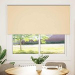 vidaXL Jaluzea cu rolă opaca Bej 155x175 cm Lățime materială 151,6 cm