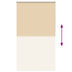 vidaXL Jaluzea cu role opace Bej 135x230 cm Lățime material 131,6 cm vidaXL Jaluzea cu role opace Bej 135x230 cm Lățime material 131,6 cm