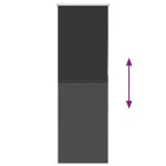 vidaXL Jaluzea cu role opace negru 45x130 cm lățime material 40,7 cm