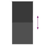vidaXL Jaluzea cu role opace negru 70x130 cm lățime material 65,7 cm
