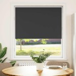 vidaXL Jaluzea cu role opace negru 115x130 cm Lățime material 110,7 cm